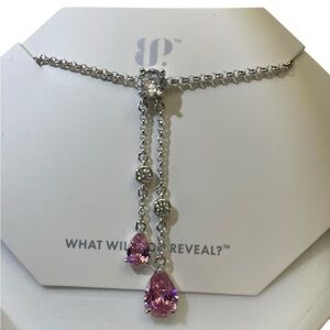 Bomb Party OG  "All Eyes On Shine" NK25214 Rose Quartz/ Rhodium Plating NIB